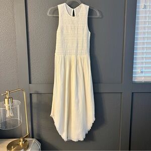 ULLA JOHNSON • Coventry dress cream gauze • Size 4